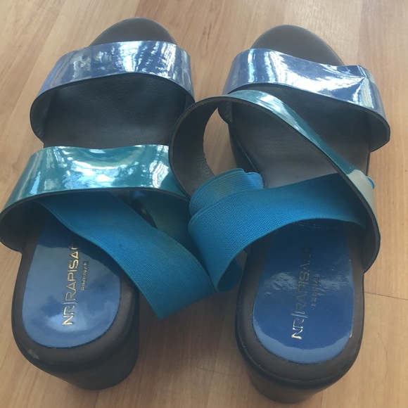 Multicoloured wedge sandals - Picture 2 of 6